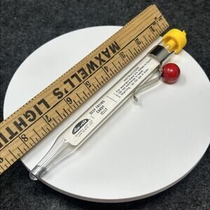 Vintage AccuRite Deep Frying Candy Jelly Thermometer Durable Accurate 8.5" USA